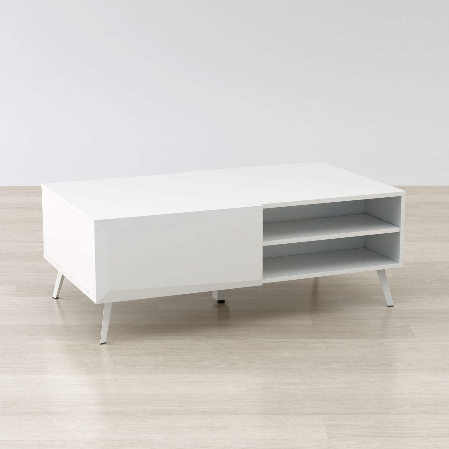 Altus 43" Coffee Table White Glossy