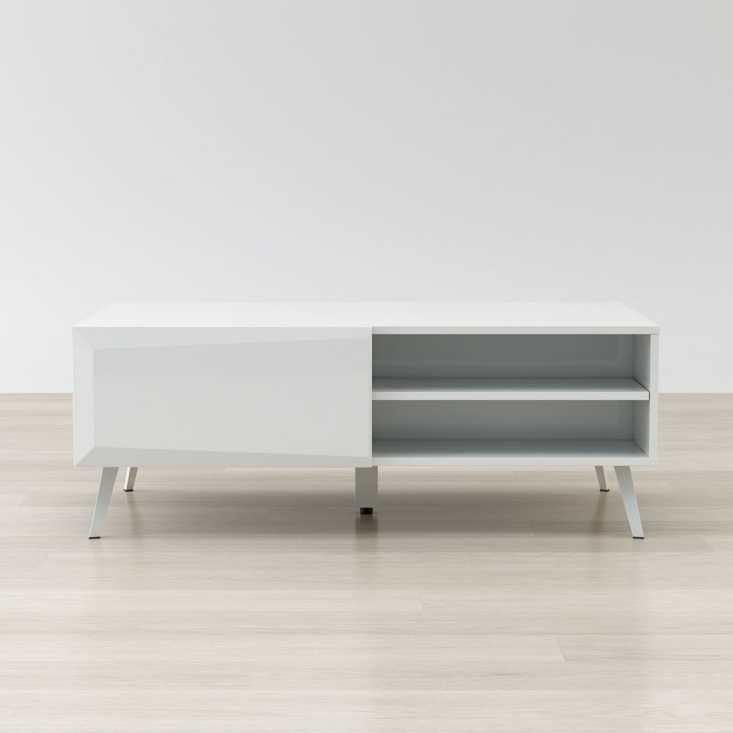 Altus 43" Coffee Table White Glossy