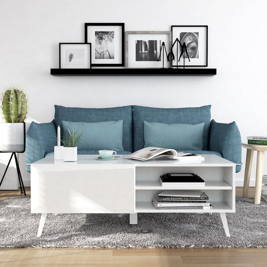 Altus 43" Coffee Table White Glossy