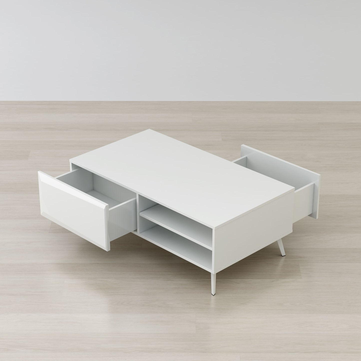 Altus 43" Coffee Table White Glossy