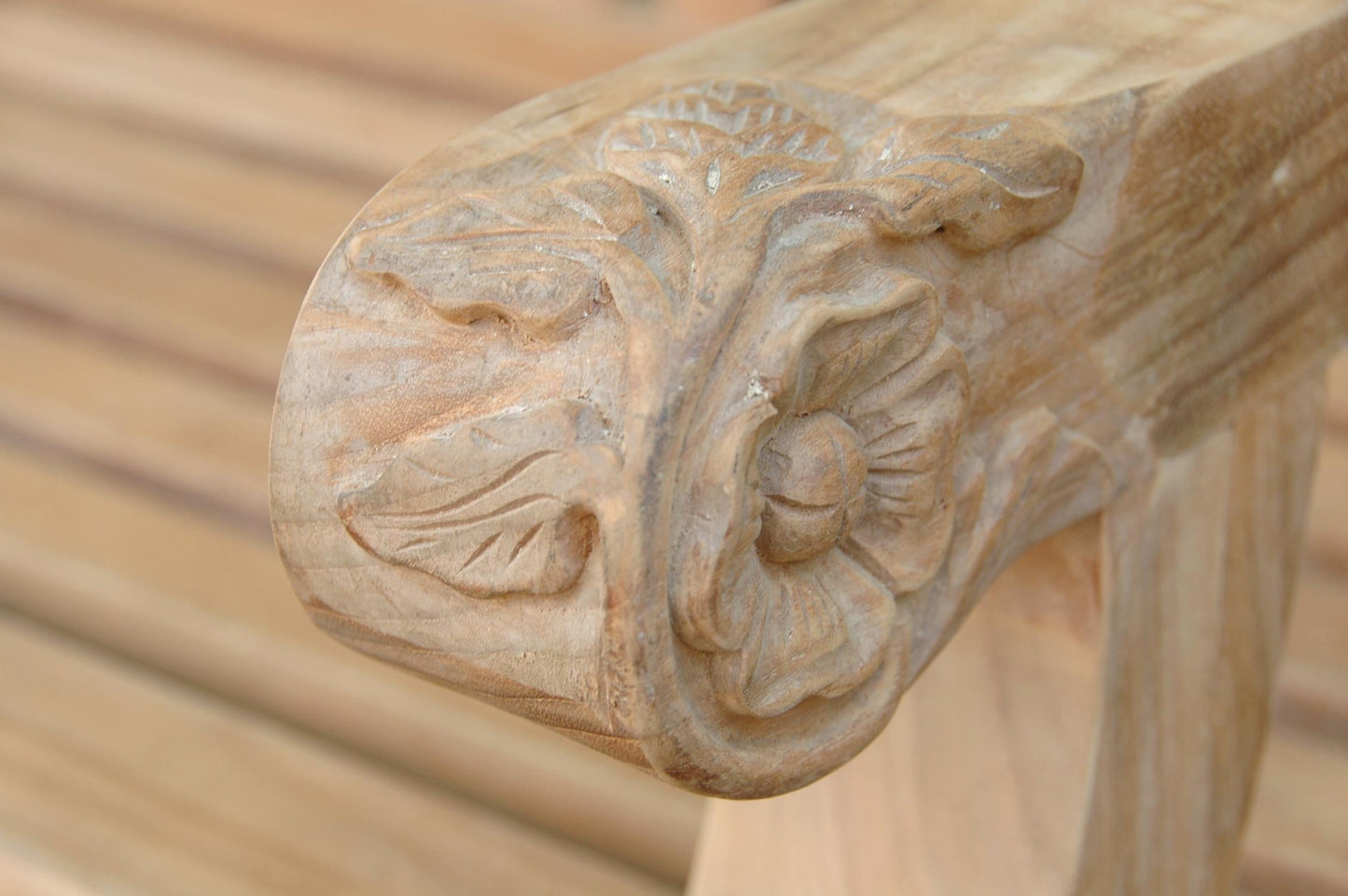 Devonshire 3-Seater Flower Handcrafted Bench