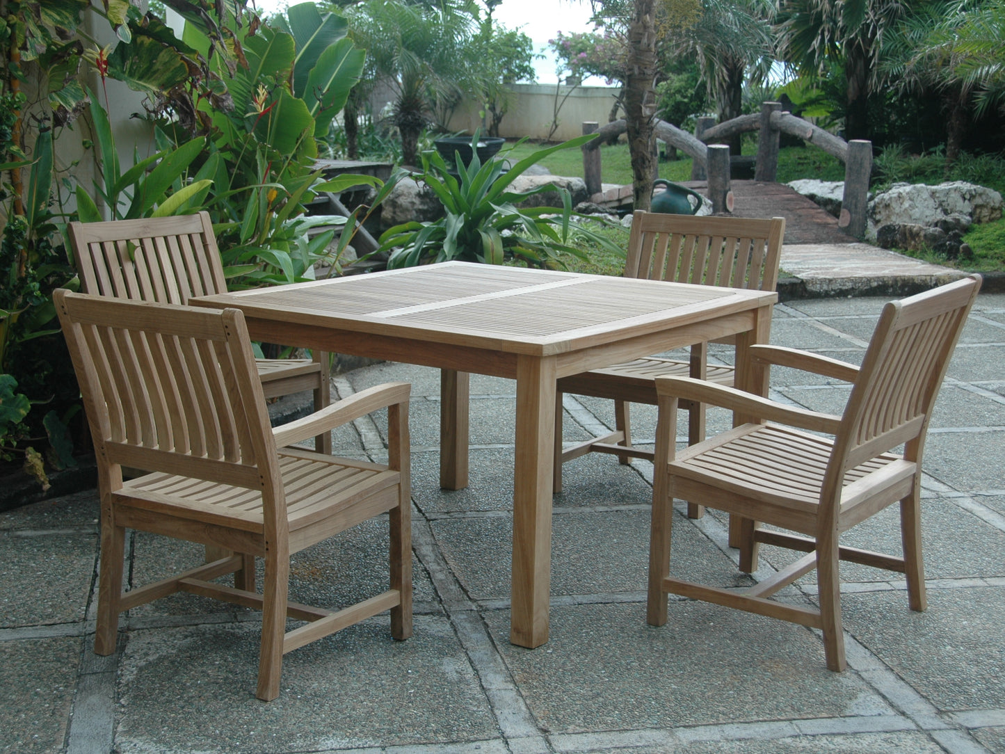SET-106C Windsor Rialto Armchair 5-Pieces Dining Set