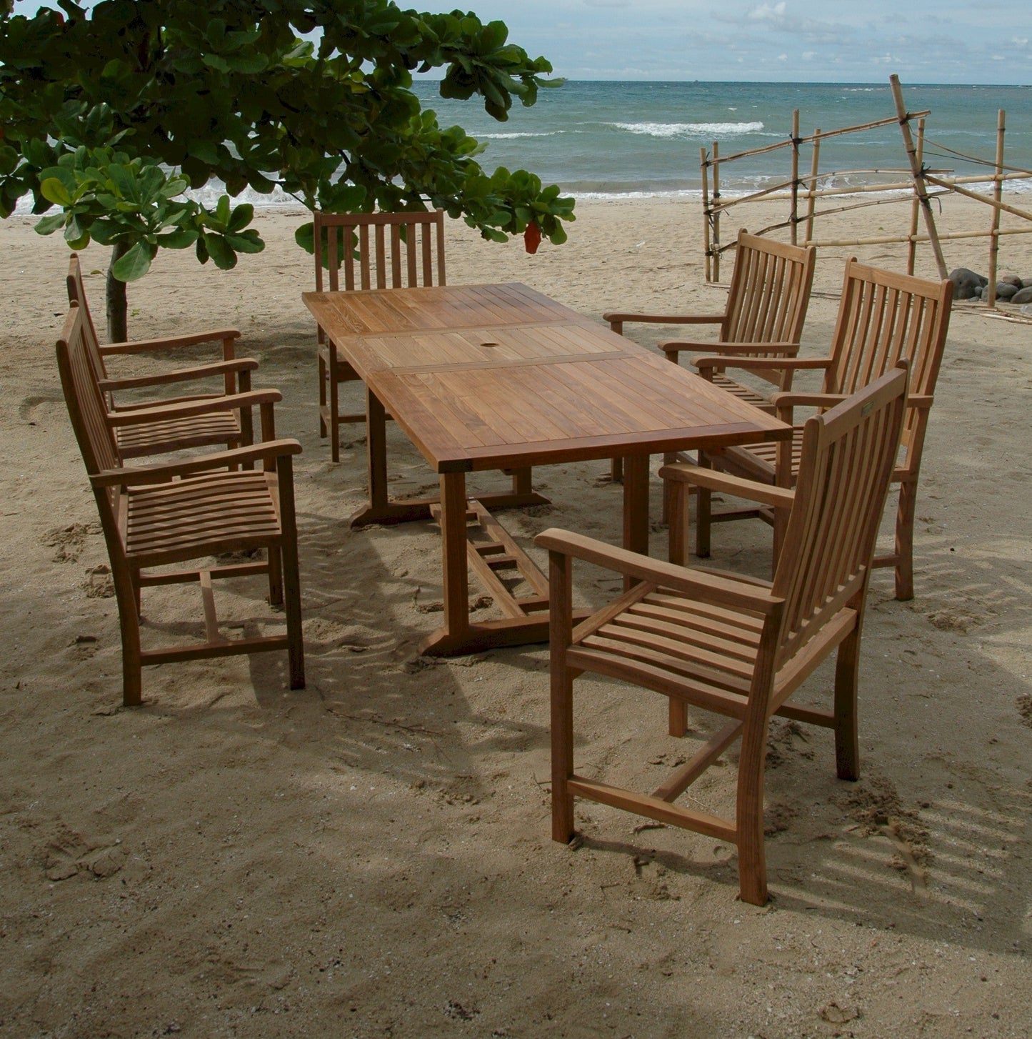 SET-112B Bahama Wilshire 7-pc Dining Table Set