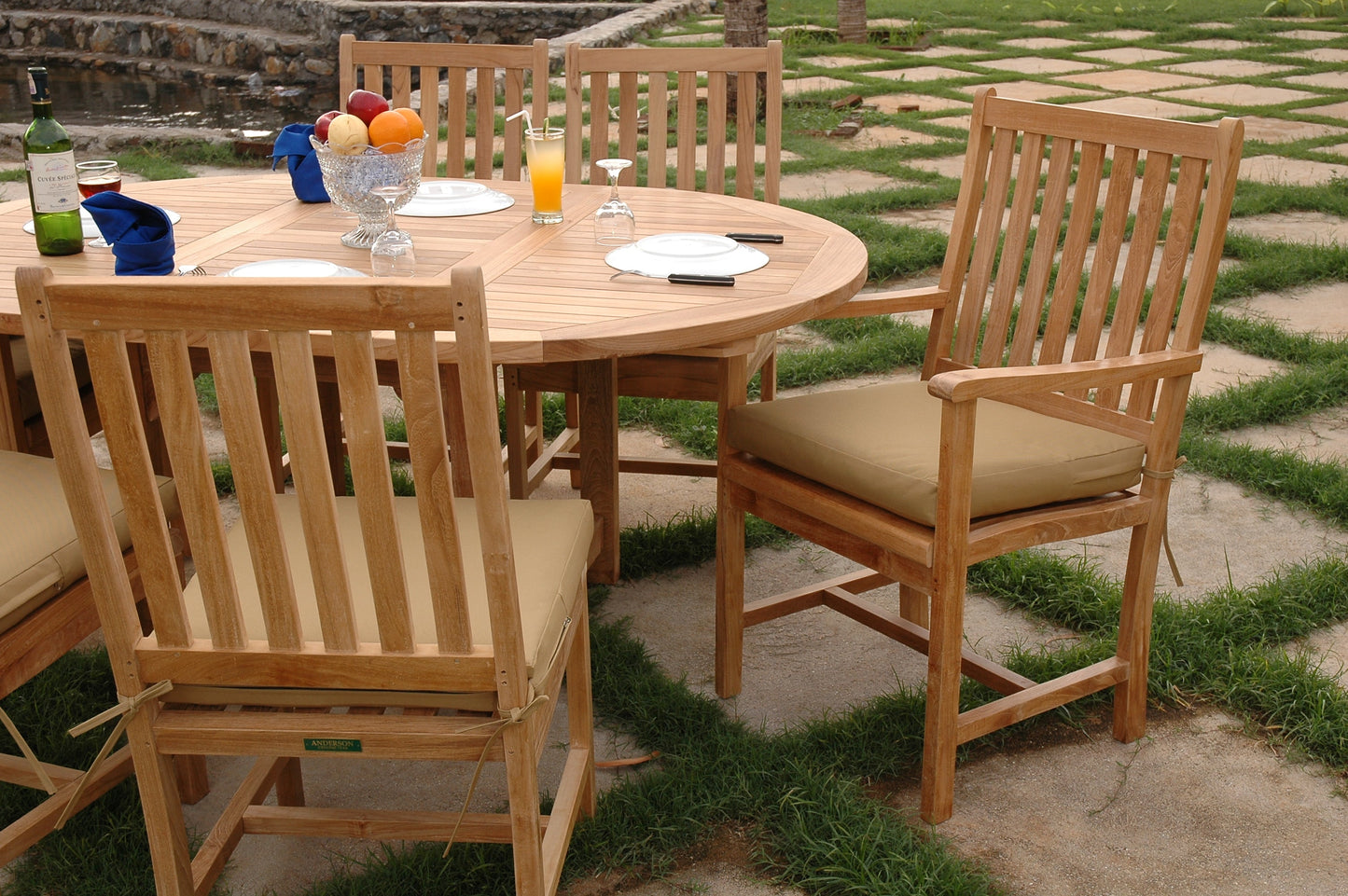 SET-26 Bahama Wilshire 7-pc Dining Table Set