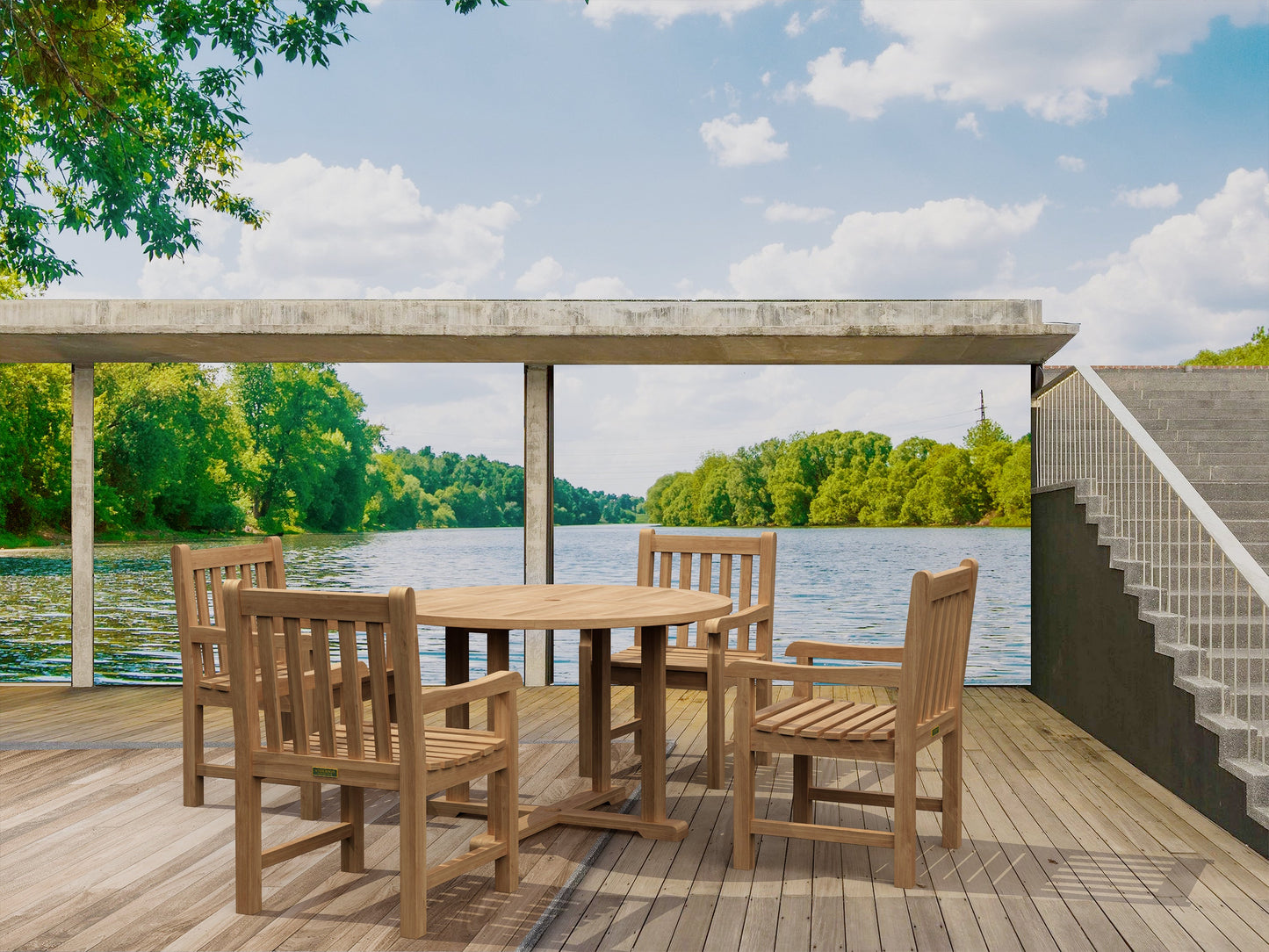 SET-27 Tosca Classic 5-pc Dining Table Set