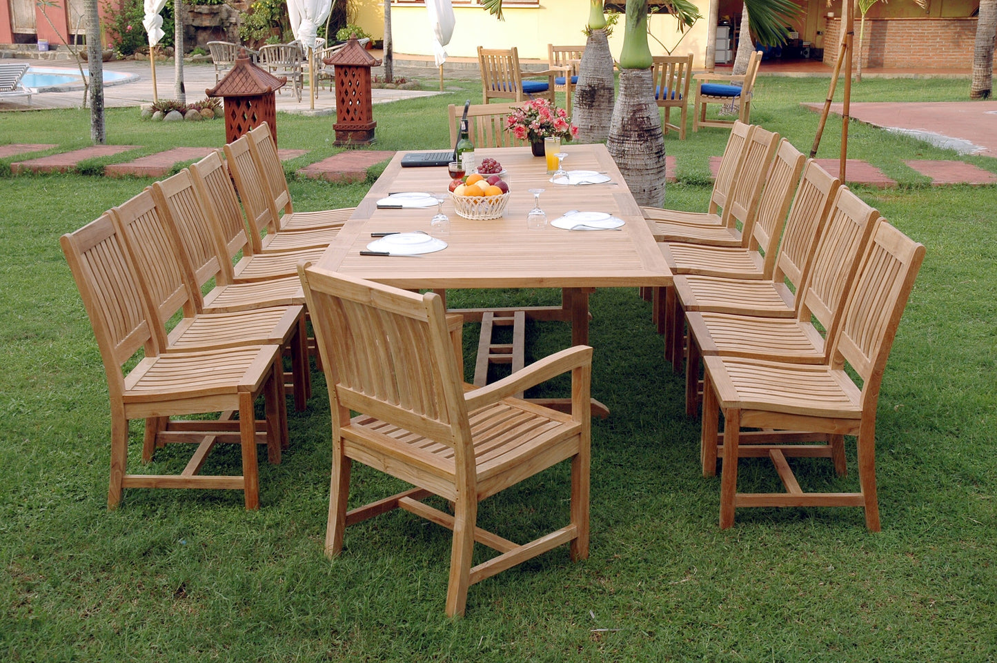 SET-33 Valencia Rialto 15-pc Dining Table Set