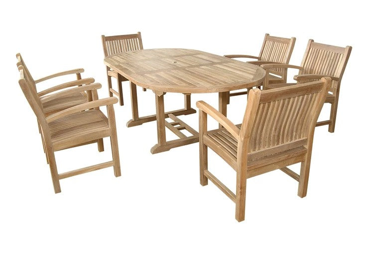 SET-86 Bahama Sahara 7-pc Dining Table Set