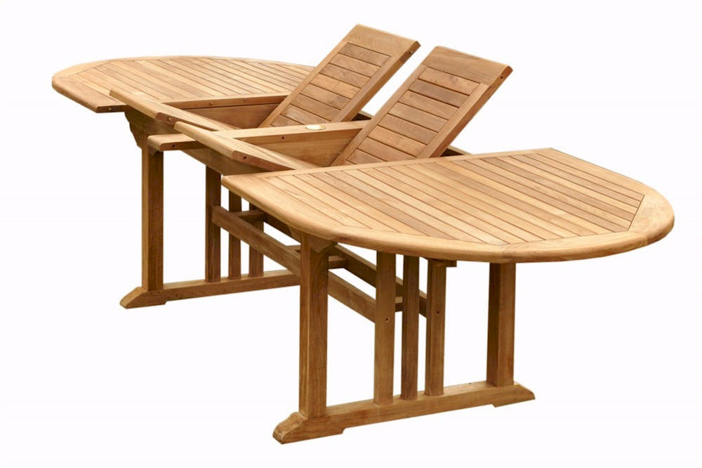 Sahara 106" Oval Double Extension Table