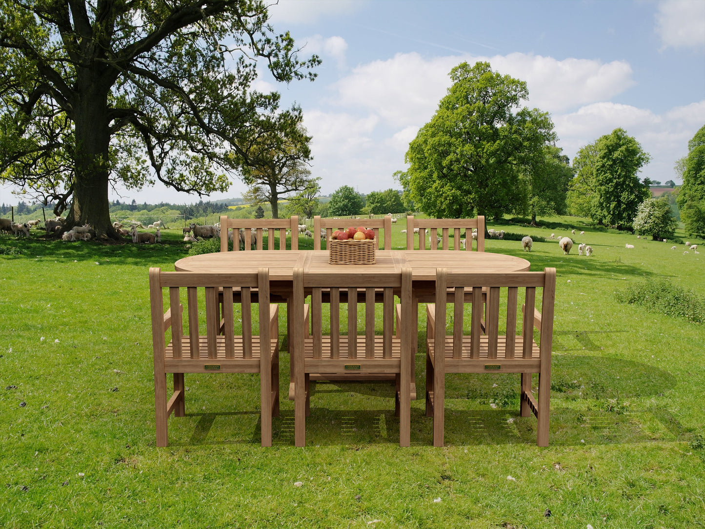 Bahama 87" Oval Extension Table