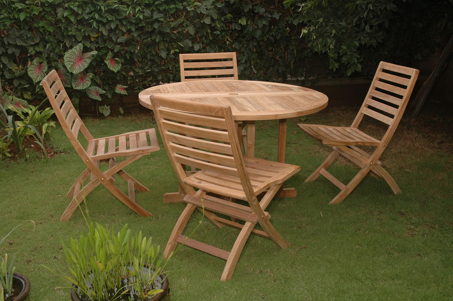SET-35 Andrew Butterfly Folding 5-pieces Dining Set