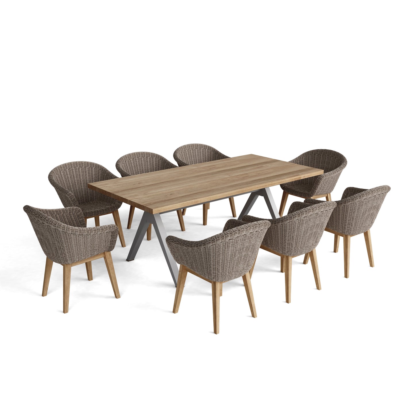Alura Padua Dining Table 9-pc Set