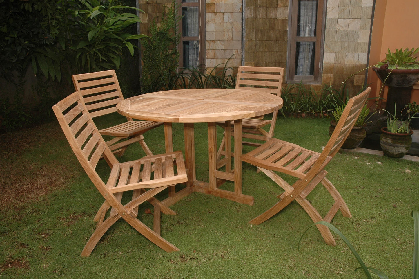 SET-35 Andrew Butterfly Folding 5-pieces Dining Set