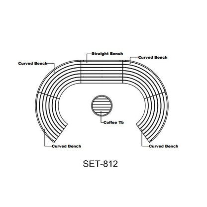 SET-812 Circular Modular Deep Seating