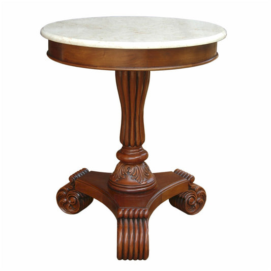 Bella Side Table with Marble Top