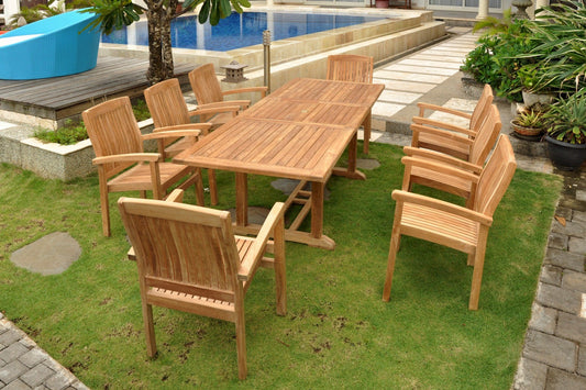 SET-80 Bahama Sahara 9-pc Dining Table Set