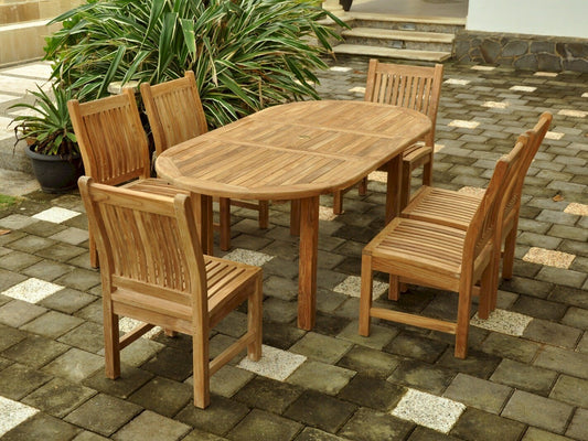 SET-82 Bahama Sahara 7-pc Dining Table Set