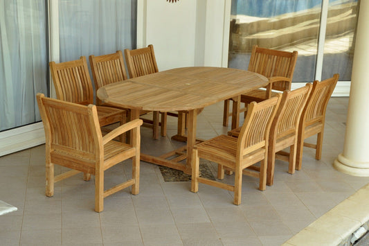 SET-87 Bahama Sahara 9-pc Dining Table Set