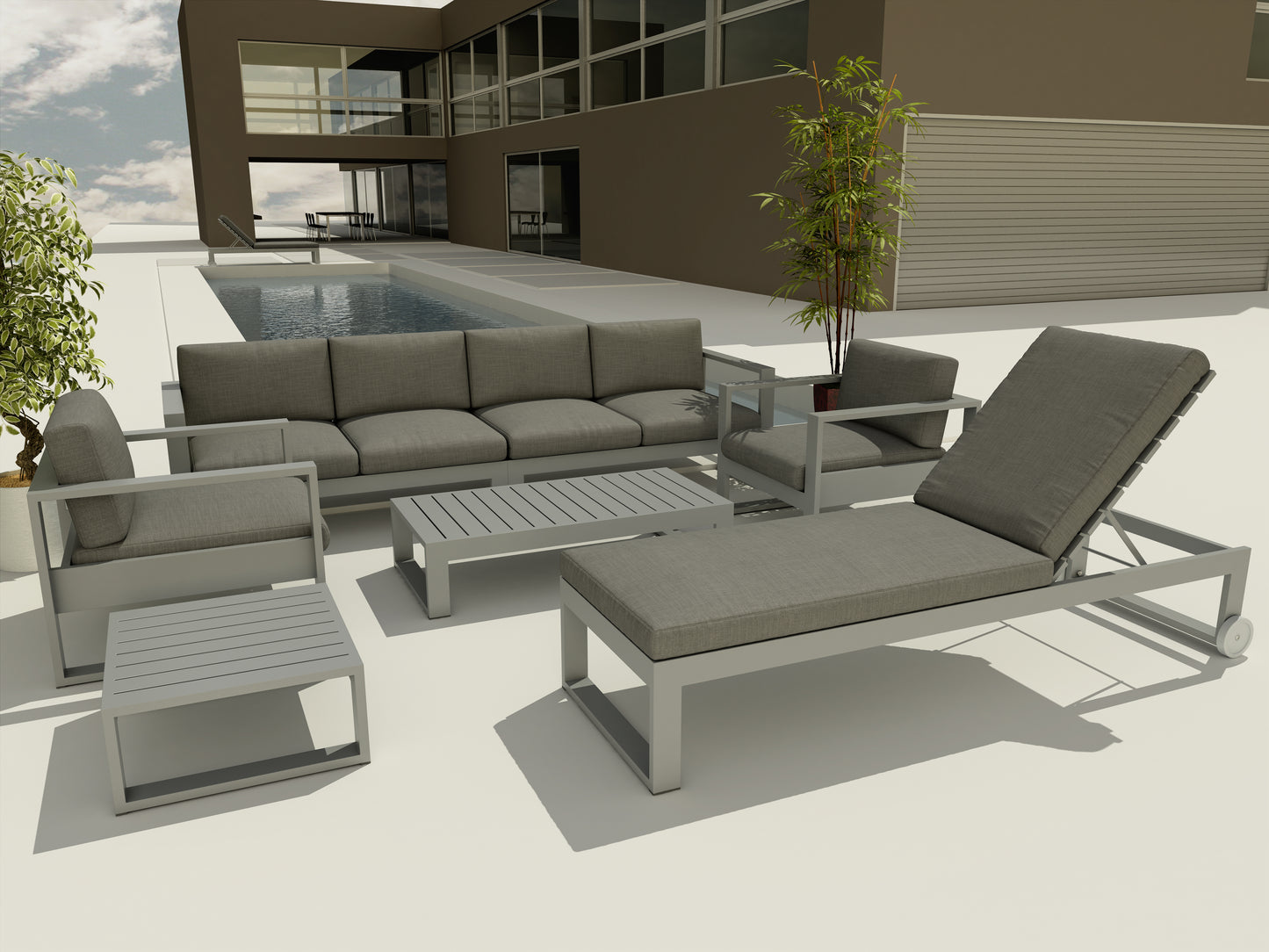 Lucca 7-pc Deep Seating Lounger Set