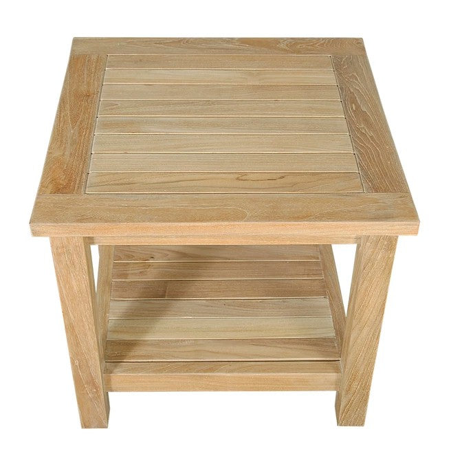 Bahama 22" Square Side Table 2-Tier