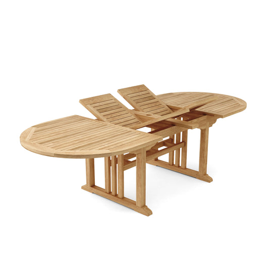 Sahara 106" Oval Double Extension Table